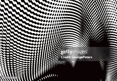 Flowing liquid half tone pattern background Flowing liquid half tone pattern background