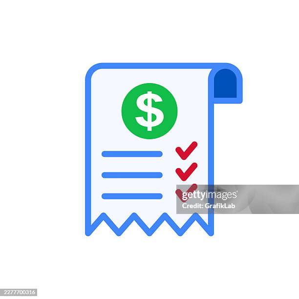 completed financial account statement with dollar sign - bank statement stock illustrations