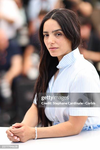 Hafsia Herzi poses during "Histoires De La Nuit" photocall at the 79th annual Cannes Film Festival at Palais des Festivals on May 23, 2026 in Cannes,...