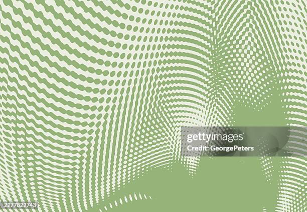 flowing liquid half tone pattern background - cave stock illustrations