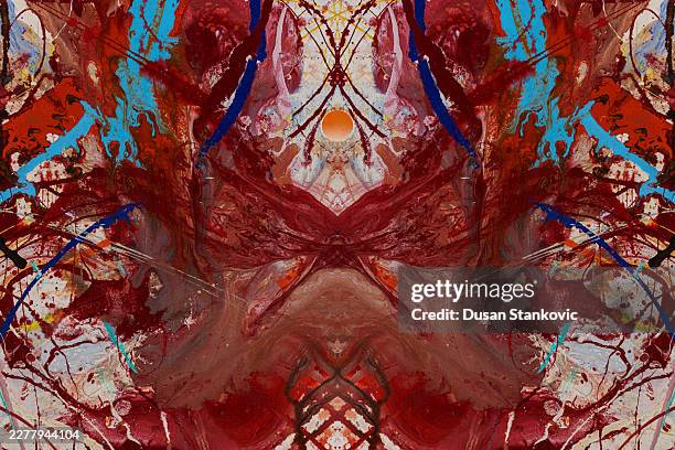 artificial intelligence and digital brain symmetry abstract - bionic body stock illustrations