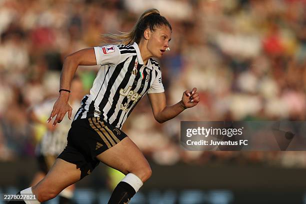 Michela Cambiaghi of Juventus during the Coppa Italia Women's Final between Juventus FC and AS Roma at Stadio Romeo Menti on May 24, 2026 in Vicenza,...