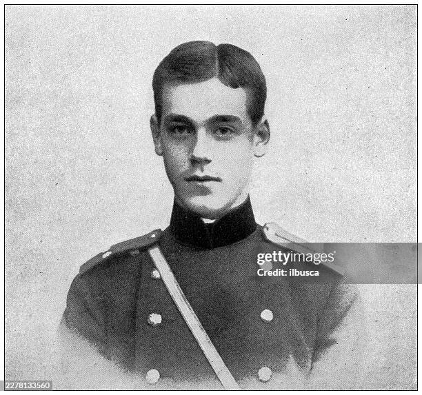 the romanovs (romanoffs): grand duke michael - parfait stock illustrations
