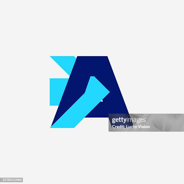 fast express a initial logo designs concept vector, financial logo concept with growth arrow sign and economic development symbol vector stock illustration - letter a stock illustrations