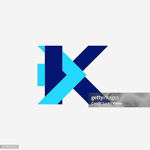 fast express k initial logo designs concept vector, financial logo concept with growth arrow sign and economic development symbol vector stock illustration - k monogram stock illustrations