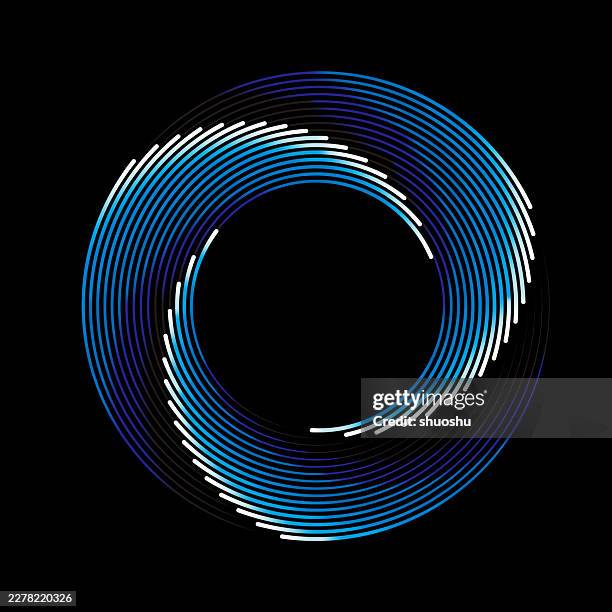 color gradient turning stripe pattern geometric sign,infinite concept,technology sign - infinity circle stock illustrations