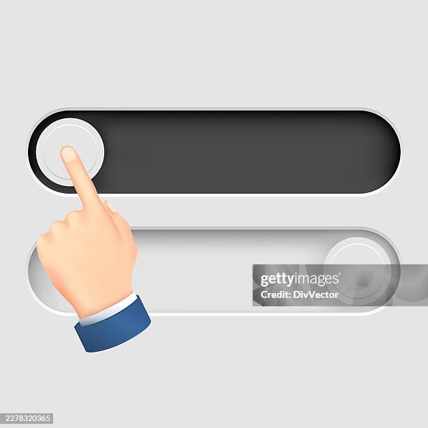 on and off toggle switch - toggle switch stock illustrations