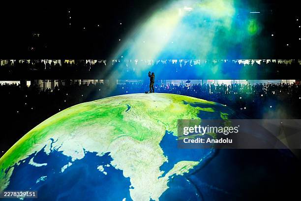 World-famous rap artist Kanye West performs live on stage for the first time in Istanbul, Turkiye, on May 30, 2026. Considered one of the biggest...