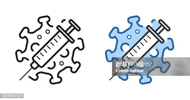 coronavirus covid-19 vaccine. icons for design - editable stroke icon - sudden acute respiratory syndrome stock illustrations