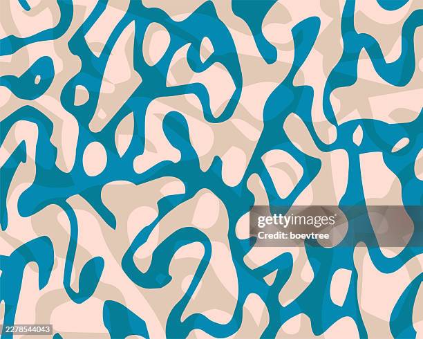 abstract colors organic stripes seamless pattern background - paisley pattern simple stock illustrations