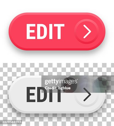 Edit - 3D click web buttons on blank background Edit - 3D click web buttons on blank background