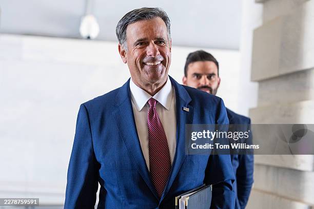 Director John Ratcliffe arrives to the U.S. Capitol for the Senate Appropriations Defense Subcommittee closed hearing titled "A Review of the...