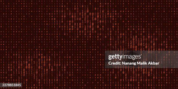binary code pattern background - data screen dark stock illustrations