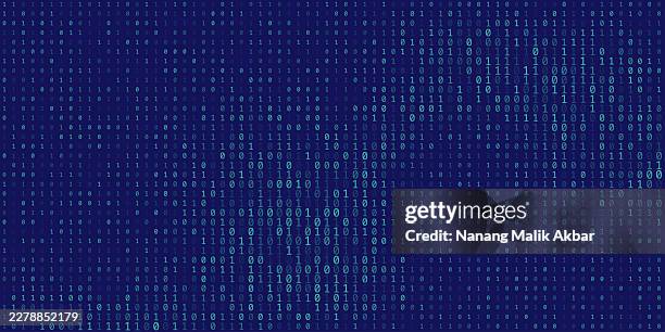 binary code pattern background - data stream analysis stock illustrations