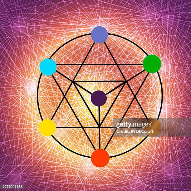 merkaba symbol - archangel vector stock illustrations