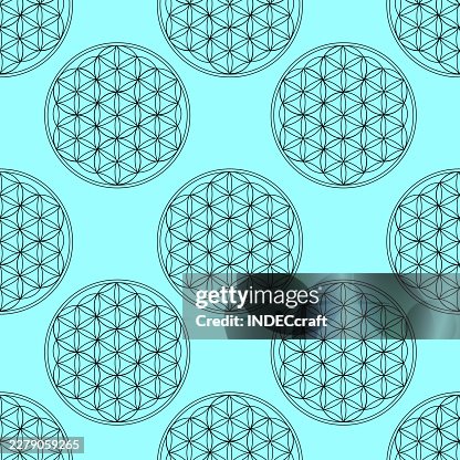 Merkaba symbol seamless pattern Merkaba symbol seamless pattern