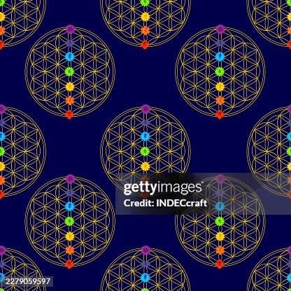 Merkaba symbol seamless pattern Merkaba symbol seamless pattern