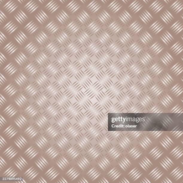 repeating diagonal striped pattern in soft beige and brown tones with a metallic checkerboard look. the surface has a woven, textured appearance and evenly spaced geometric arrangement. - fibonacci stock illustrations