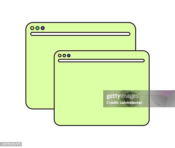 retro style web browser - vintage computer server stock illustrations