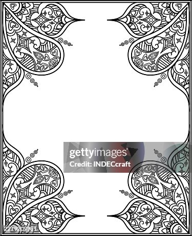 Henna frame with copy space Henna frame with copy space