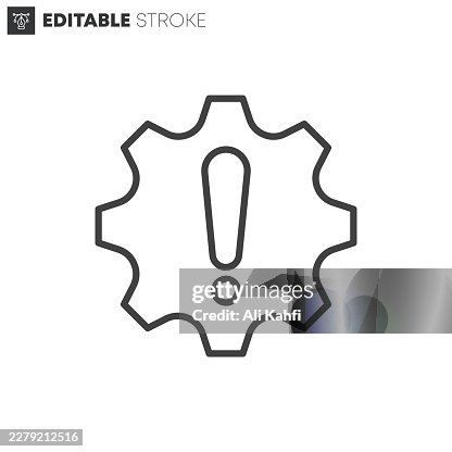 System Error thin line icons collection. Editable stroke. Vector illustration. System Error thin line icons collection. Editable stroke. Vector illustration.