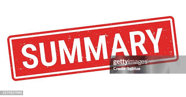 summary - red rubber stamp on white background - eviction stock illustrations