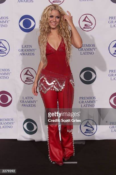 Shakira at the 1st Annual Latin Grammy Awards broadcast on Wednesday, September 13, 2000 at the Staples Center in Los Angeles, CA. Photo credit:...
