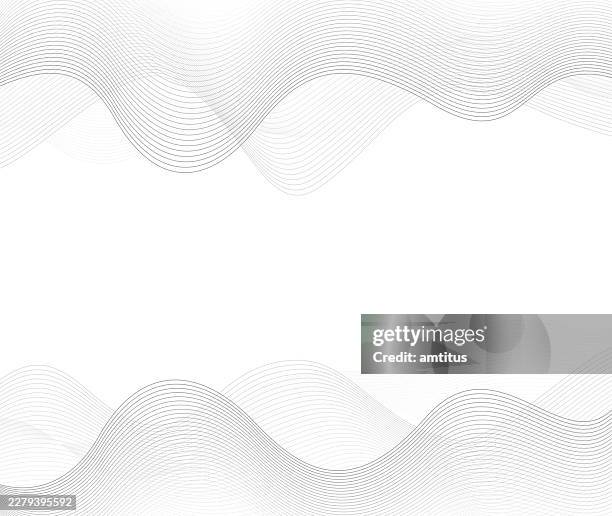 wavy lines - brain scan stock illustrations