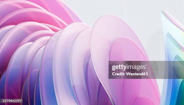 abstract 3d pastel background with smooth wave and copy space - translucent background stock illustrations