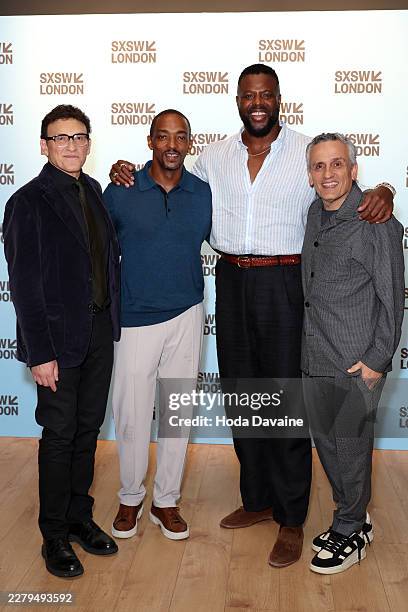 Anthony Russo, Anthony Mackie, Winston Duke and Joe Russo attend the 'Avengers: Infinity War' screening during day two of SXSW London 2026 at The...