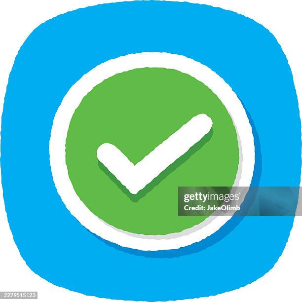 checkmark doodle 4 - school registration stock illustrations