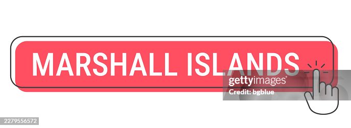 Marshall Islands - Click button with hand cursor on white background Marshall Islands - Click button with hand cursor on white background