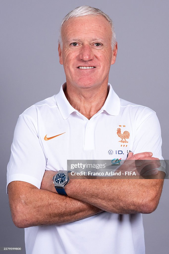 French Coach Didier Deschamps of France, Head coach of France poses for a photo at ...