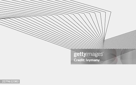 Abstract minimal black and white polyline pattern background Abstract minimal black and white polyline pattern background