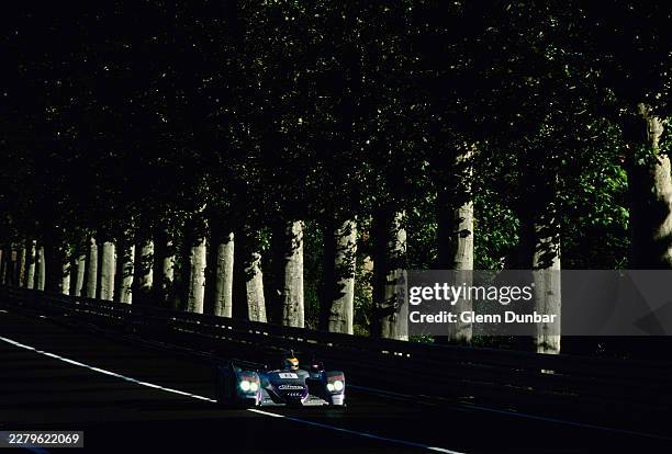 Frank Biela from Germany drives the Audi Sport UK Team Veloqx Audi R8 Audi Turbo V8 down Tertre Rouge during the non championship Automobile Club de...