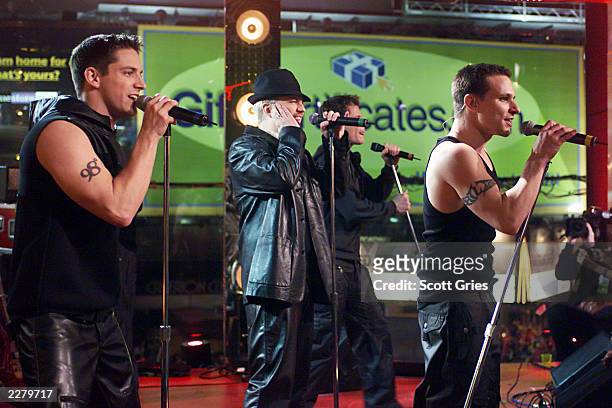 Degrees performing on 'MTV 2 Large' on New Year's Eve in MTV's Times Square studios, 12/31/99.