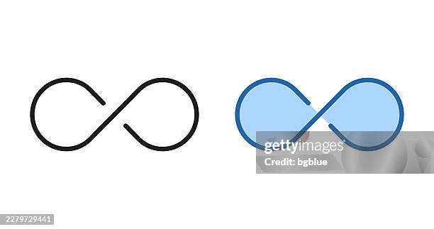 infinity. icons for design - editable stroke icon - infinity symbol editable stock illustrations