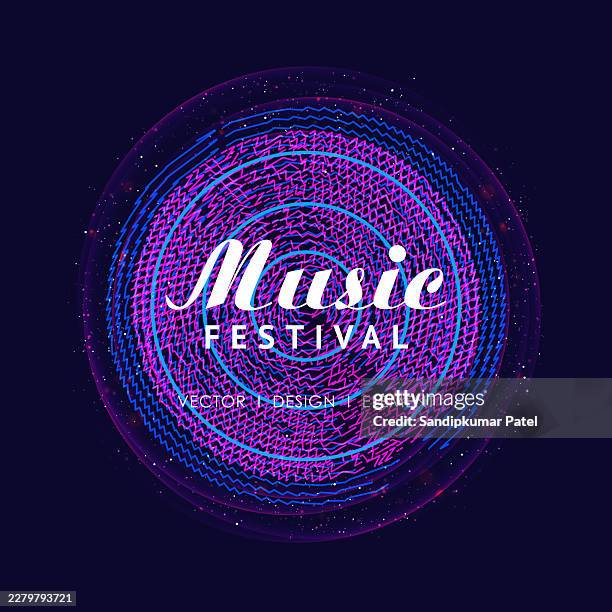 vector creative poster music festival - electronic music stock illustrations