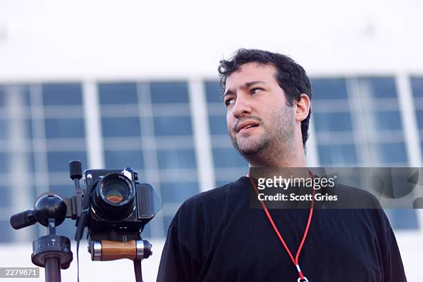 Controversial artist/photographer Spencer Tunick at Woodstock 99 in Rome, New York where an estimated 100 people posed nude for him. The Woodstock 99...