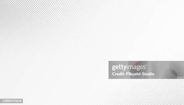 abstract gray and white wavy line pattern background, minimalist light grey fluid geometric line art wallpaper - toned image stock illustrations