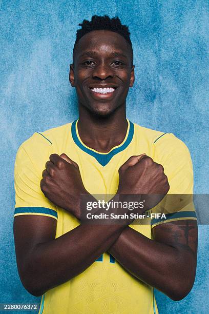 Luiz Henrique of Brazil poses for a portrait during the official FIFA World Cup 2026 portrait session on June 04, 2026 in Morristown, New Jersey.