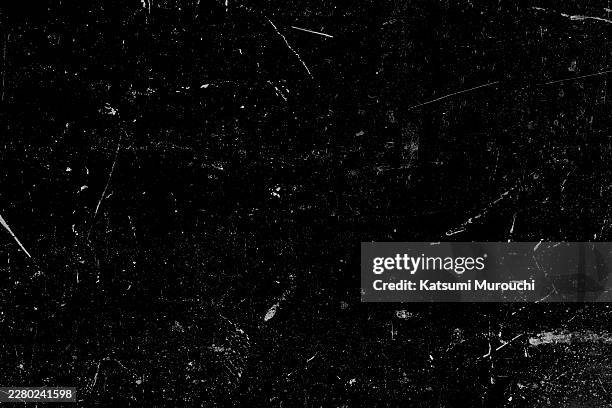 scratched black wall texture abstract grunge background - grainy stock pictures, royalty-free photos & images