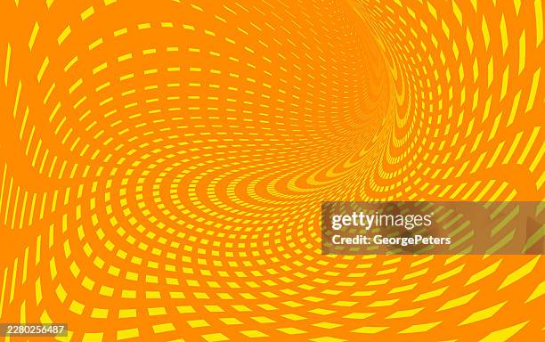 halftone pattern tunnel abstract backgrounds - morphing stock illustrations