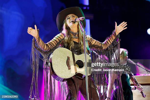 Lainey Wilson performs on stage during day three of the 2026 CMA Fest at Nissan Stadium on June 06, 2026 in Nashville, Tennessee.