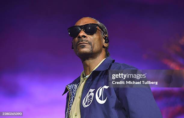 Snoop Dogg performs live at the grand opening of the Long Beach Amphitheater at Long Beach Amphitheater on June 06, 2026 in Long Beach, California.