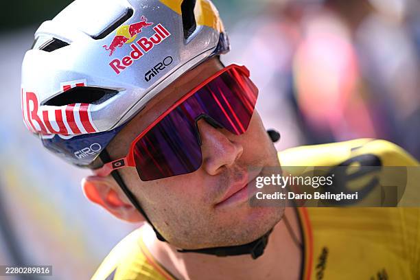 Wout van Aert of Belgium and Team Visma | Lease a Bike prior to the 78th Tour Auvergne-Rhone-Alpes 2026, Stage 1 a 146.2km stage from Vizille to...