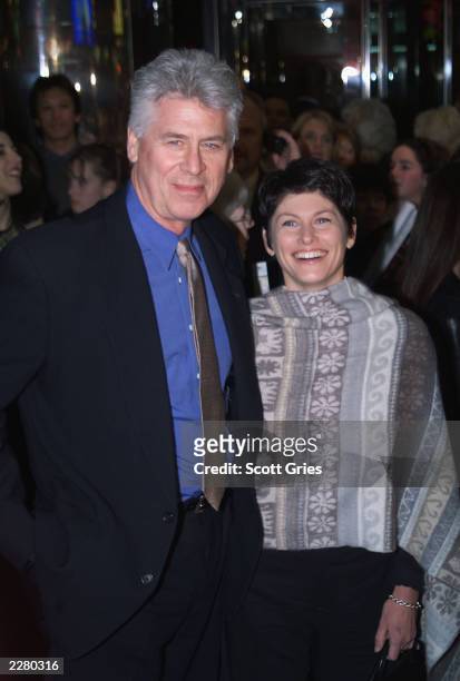 Barry Bostwick and Wife Sherri Ellen Jensen at the Aida opening in New York City, NY on March 23, 2000 Photo by Scott Gries/Getty Images