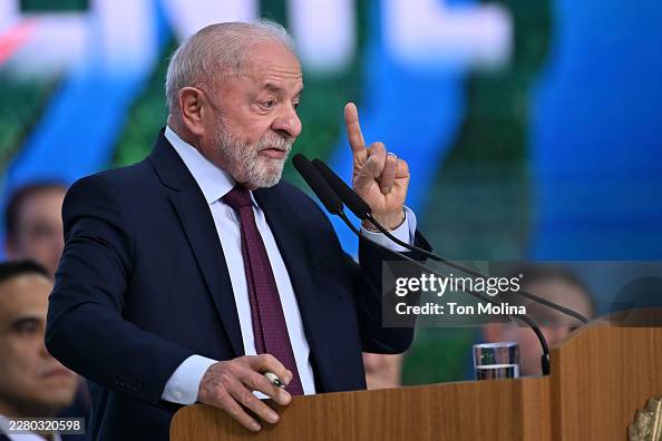 Lula Da Silva Holds A Press Conference In Planalto Lula Da Silva Holds A Press Conference In Planalto