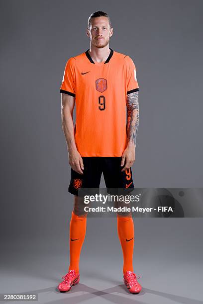 Wout Weghorst of Netherlands poses for a portrait during the official FIFA World Cup 2026 portrait session on June 06, 2026 in White Plains, New York.