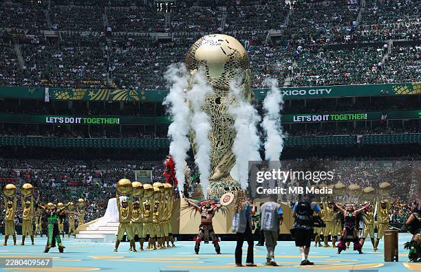 Performers dance during the Opening Ceremony before the FIFA World Cup 2026 Group A match between Mexico and South Africa at Mexico City Stadium on...